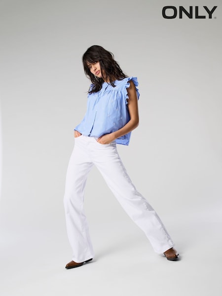 ONLY High Waist Wide Leg Jeans (H24041) | 335 LEI