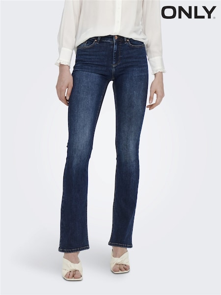 ONLY Blue Mid Waist Flared Jeans (H24042) | €48