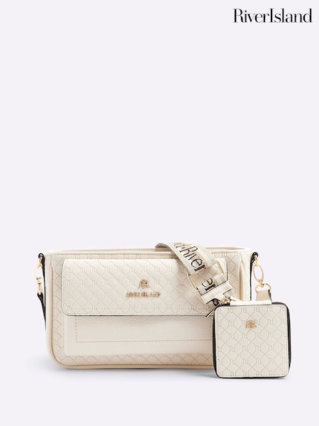 שמנת - River Island Utility Pochette Cross-Body Bag (H24084) | ‏191‏₪