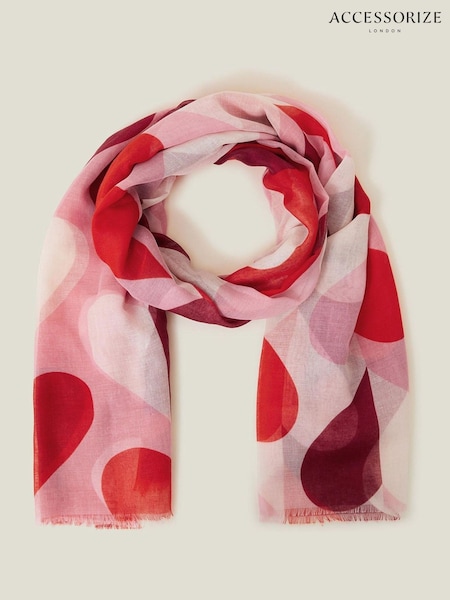 Accessorize Red Retro Heart Scarf (H24221) | €29