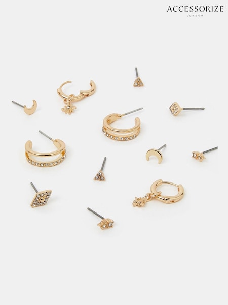 Accessorize Starry Night Stud and Hoop Earrings 6 Pack (H24222) | € 22