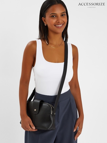 Accessorize Black Double Zip Cross-Body Bag (H24261) | 1,802 UAH