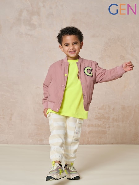 GEN Pink G Logo Bomber Jacket (H24370) | €43