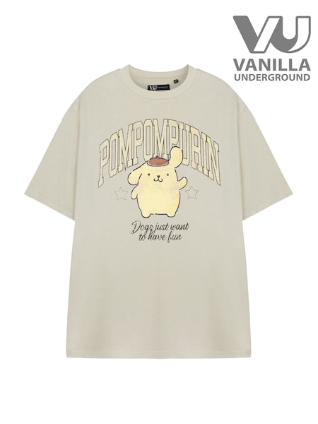 Vanilla Underground Brown Hello Kitty and Friends Short Sleeve 100% Cotton T-Shirt (H24392) | €26