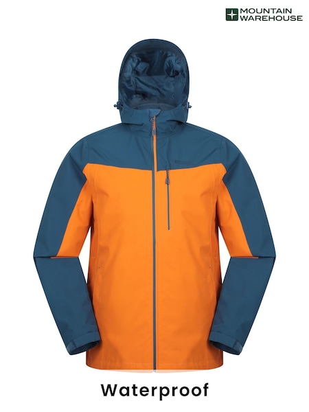 Mountain Warehouse Orange Brisk Extreme Mens Waterproof Jacket (H24484) | R$ 890