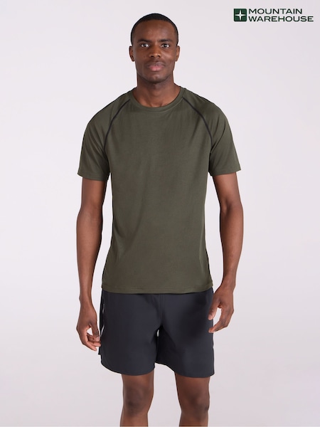 Mountain Warehouse Green Mens Aero Iso Cool Quick Drying T-Shirt (H24500) | AED122