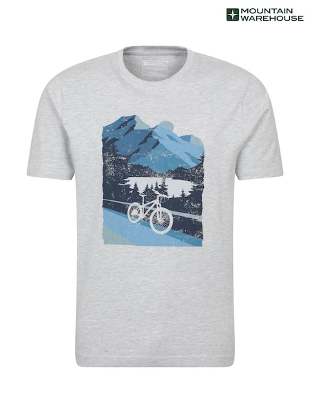 Mountain Warehouse Grey Mens Bike UV T-Shirt (H24519) | R$ 215