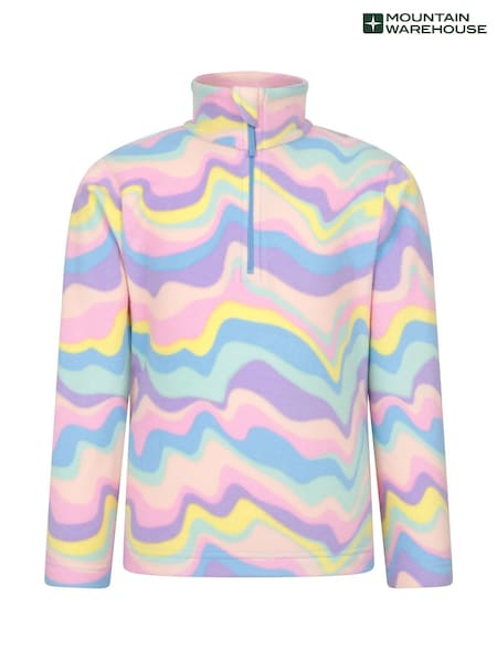 Multi - Mountain Warehouse Kids Endeavour Printed Half-Zip Fleece (H24520) | 142 LEI