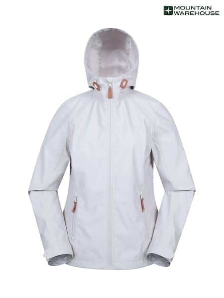 Mountain Warehouse Natural Iona Womens Water Resistant Softshell Jacket (H24694) | ₪292