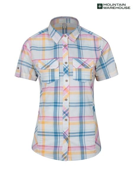 Mountain Warehouse White Womens Holiday 100% Cotton Shirt (H24699) | €35