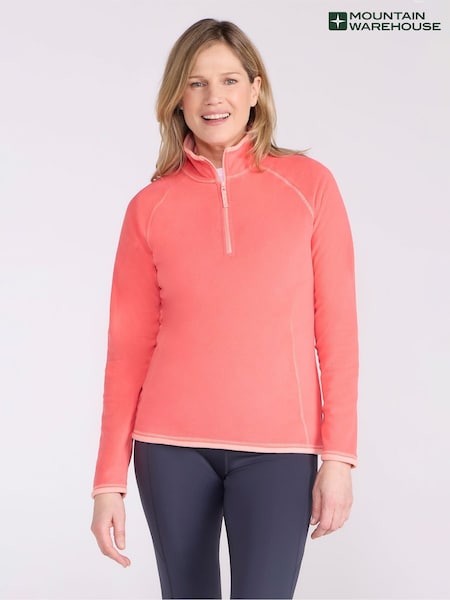 Mountain Warehouse Pink Womens Montana Half Zip Fleece (H24706) | €32