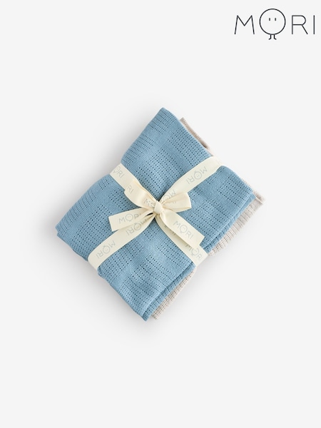 MORI Cellular Blankets Mint 2 Pack (H24722) | AED201