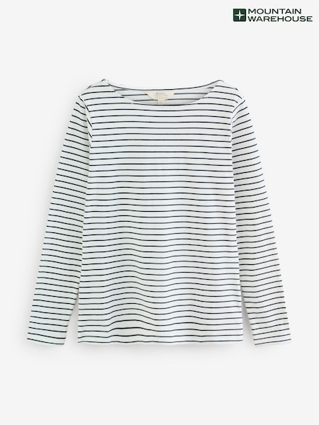 Creme - Mountain Warehouse Womens St Ives Crew Neck 100% Cotton Top (H24806) | R$ 265