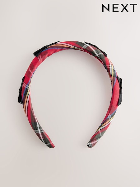 Red Tartan Aliceband (H24934) | AED38