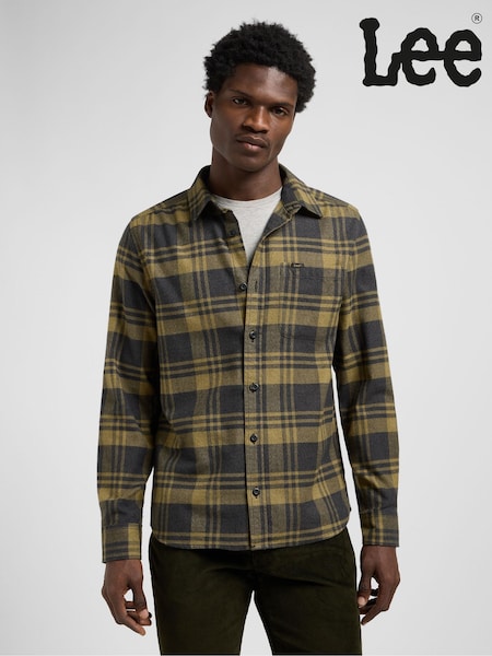 Lee Green Leesure Check Shirt (H24945) | AED379