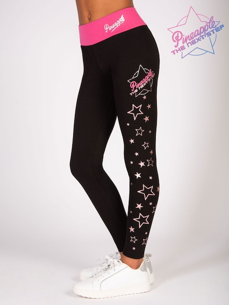 Pineapple Black The Next Step Star Print Leggings (H24975) | AZN 65