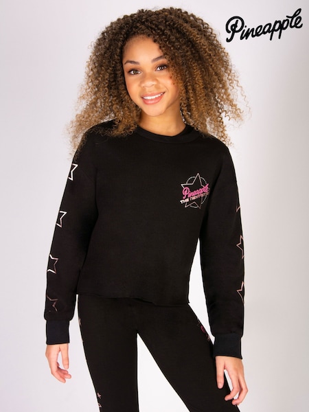Pineapple Black The Next Step Star Raw Edge Sweatshirt (H24977) | €35