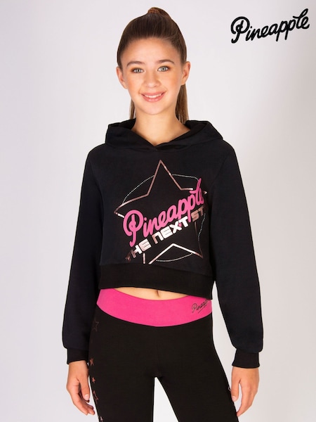 Pineapple Black The Next Step Star Crop Hoodie (H24984) | €35