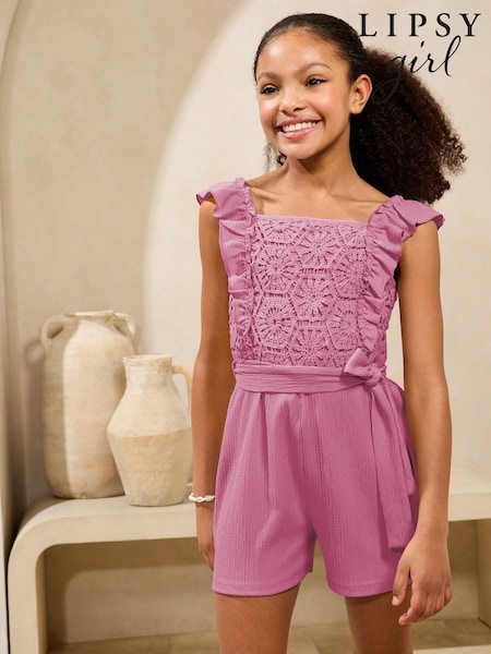 Violet - Combinezon Lipsy Croșetat Magazinul de Vacanță (5-16ani) (H24988) | 201 LEI - 261 LEI