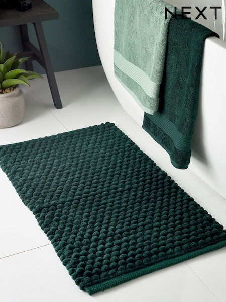 Bottle Green Giant Bobble Bath Mat (H25011) | ₪56