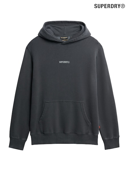 Superdry Grey Oversized 100% Cotton Micro Logo Hoodie (H25092) | €80