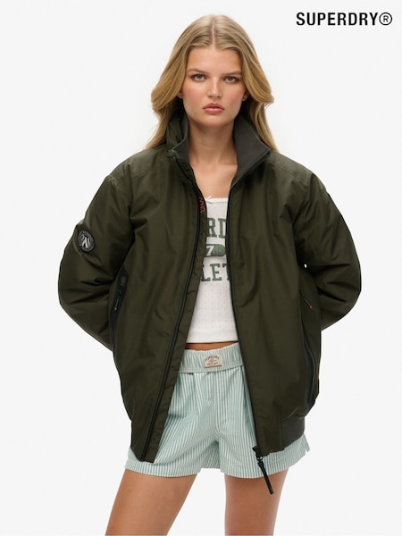 Superdry Green Oversized City Harrington Jacket (H25114) | $166