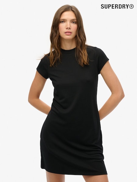 Superdry Black Chrome Corset Cami Mini Dress (H25116) | €46