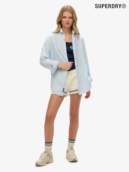 Superdry Blue Oversized Casual 100% Cotton Long Sleeve Shirt (H25127) | 3,905 UAH