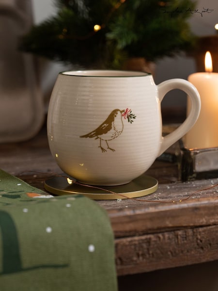 Sophie Allport Natural Robin Stoneware Mug (H25191) | €23