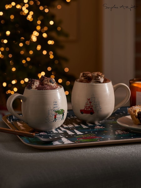 Sophie Allport Natural Home for Christmas Stoneware Mug (H25192) | €23