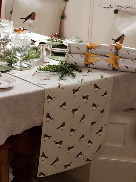 Sophie Allport Natural Robin Neutral Table Runner (H25209) | R$ 335