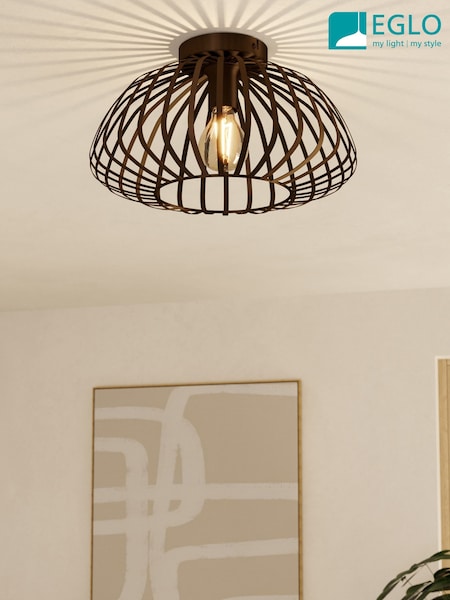 Eglo Espinal Steel Contemporary Ceiling Light (H25259) | €102