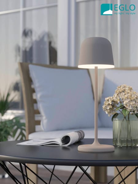 Eglo Cream Mannera Steel Touch Dimmer Table Lamp (H25263) | LEI 447