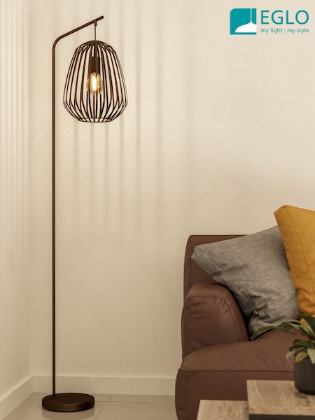 Eglo Espinal Steel Caged Style Contemporary Floor Lamp (H25269) | 167 €