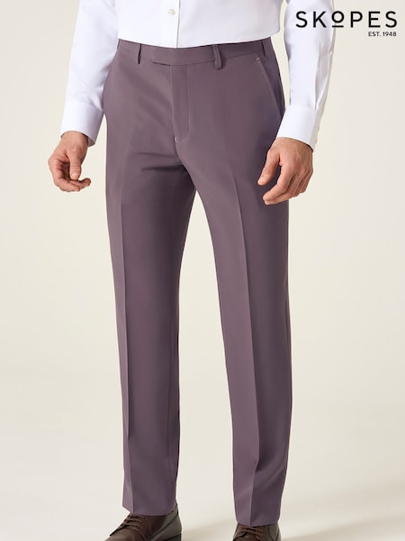 Skopes Purple Tailored Fit Beckett Suit Trousers (H25321) | 243 QAR