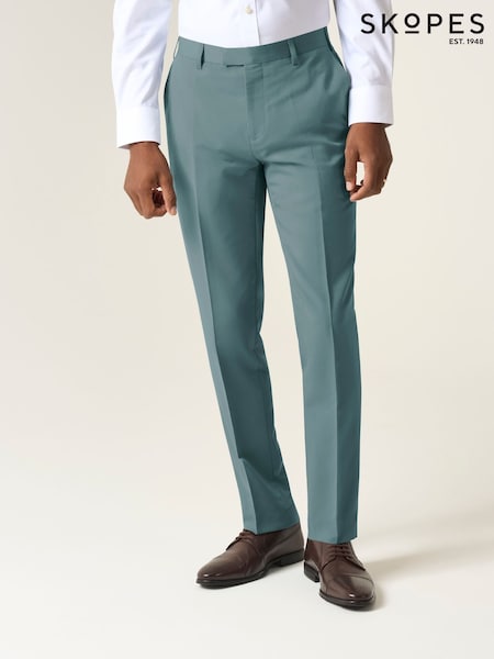 Skopes Green Tapered Fit Beckett Suit Trousers (H25326) | 243 QAR