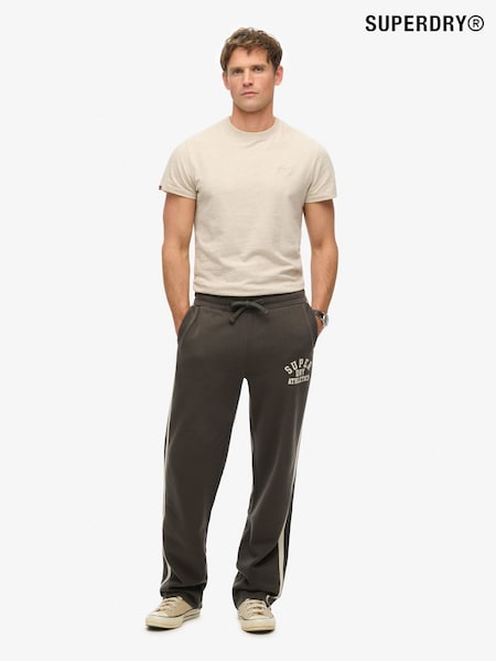 Superdry Grey Athletic Essentials Straight 100% Cottton Joggers (H25347) | €91