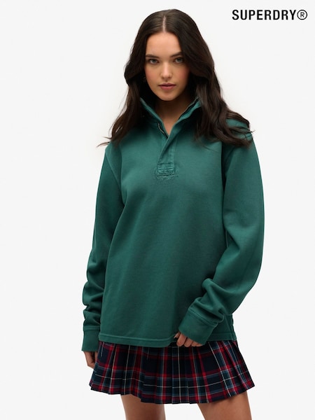Superdry Green Cotton Classic Pique Half Zip Jumper (H25351) | €80