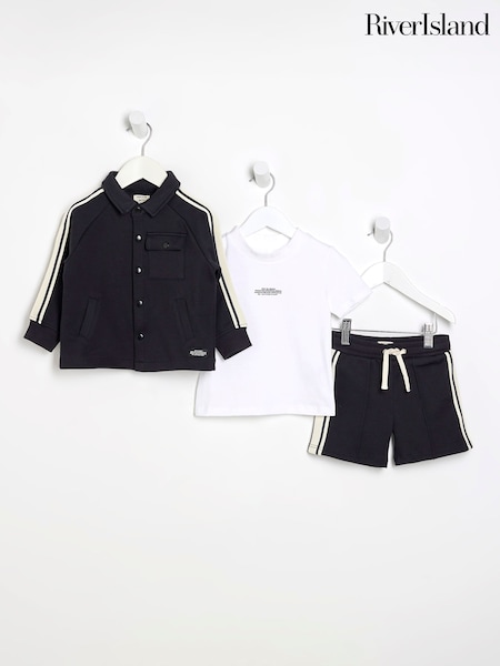 River Island Blue Boys Taped Shorts Set (H25403) | 2,283 UAH