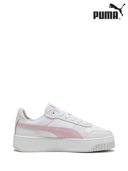 Puma White Womens Carina Street Sneakers (H25454) | $96