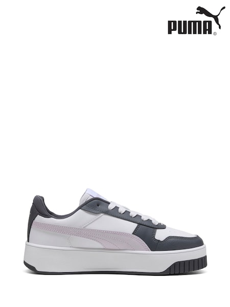 Puma Off White Womens Carina Street Sneakers (H25463) | $96