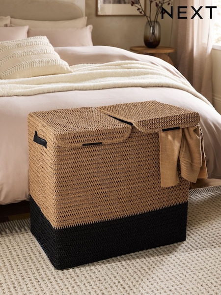 Bronx Woven Laundry Basket Hamper (H25470) | ‏196 ر.ق.