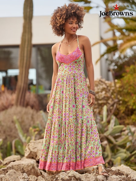 Joe Browns Border Print V-Neck Strappy Maxi Dress (H25615) | 100 €