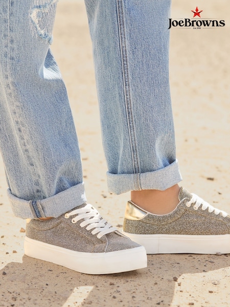 Joe Browns Two Tone Glitter Platform Trainers (H25620) | €80