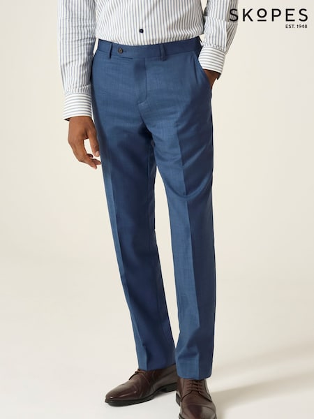 Skopes Blue Tailored Fit Remo Wool Rich Suit Trousers (H25659) | €99