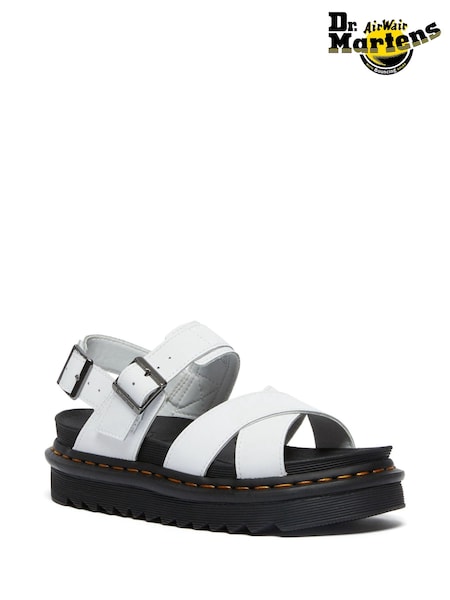 Dr. Martens White Voss Sandals (H25704) | ₪503