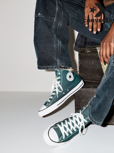 Converse Green Chuck Taylor All Star  High Trainers (H25720) | R$ 640
