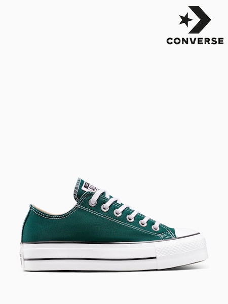 Converse Green Chuck Taylor All Star Lift Low Trainers (H25725) | €95