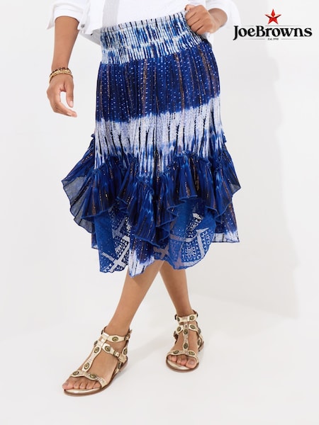 Joe Browns Summery Tie-Dye Shimmer Detail Knee-Length Skirt (H25760) | ‏277‏₪