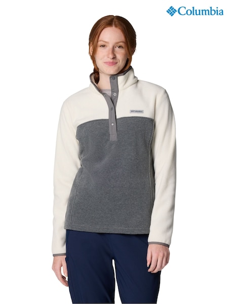 Grey - Columbia Benton Springs 1/2 Snap Pull Over Fleece